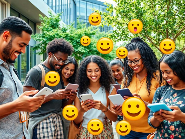 Las bibliotecas conectan con emojis